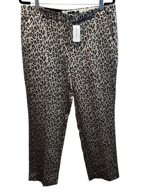 NWT Banana Republic Avery Cheetah Print Trousers Size 14